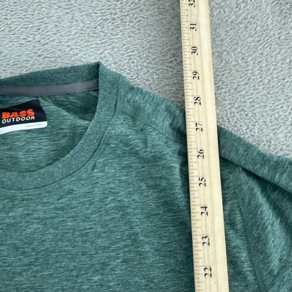 Bass Outdoor Microtech Perf SS Tee Lily Pad Green L NWT 0540 - Picture 7 of 9